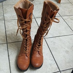 Patrizia Riding Boots Size 8 Tan